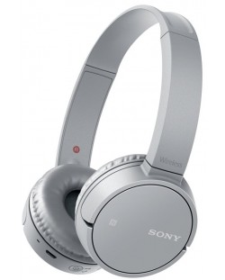 Безжични слушалки Sony - MDR-ZX220BT, сиви