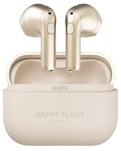 Безжични слушалки Happy Plugs - Hope, TWS, златисти