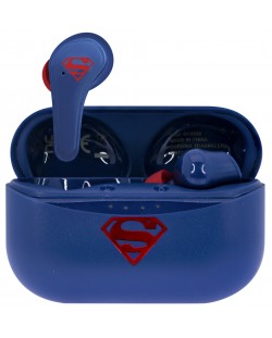 Детски слушалки OTL Technologies - Superman, TWS, сини/червени