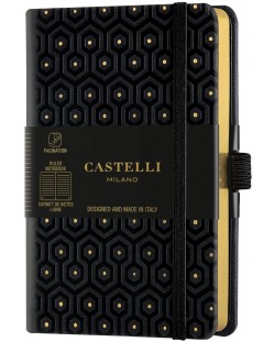 Бележник Castelli Copper & Gold - Honey Gold, 9 x 14 cm, линиран