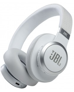 Безжични слушалки с микрофон JBL - Live 660NC, бели