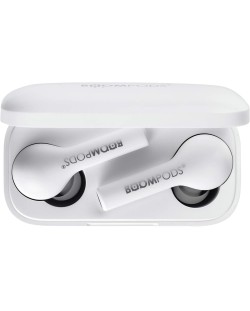 Безжични слушалки Boompods - Bassline, TWS, бели