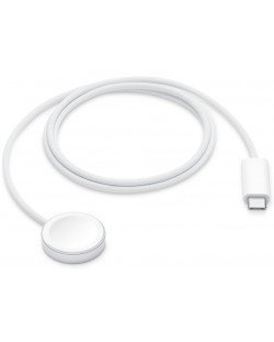 Безжично зарядно Apple - Apple Watch, Magnetic/USB-C, бяло
