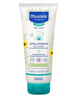 Бебешки душ гел за атопична кожа Mustela Stelatopia - 200 ml