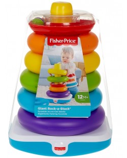 Бебешка играчка Fisher Price - Пластмасова низанка с 5 кръгчета