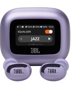 Безжични слушалки JBL - Live Buds 3, TWS, ANC, лилави