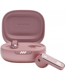 Безжични слушалки JBL - Live Flex, TWS, ANC, розови