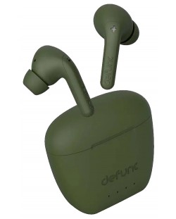Безжични слушалки Defunc - True Audio, TWS, зелени