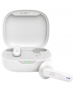 Безжични слушалки JBL - Vibe Flex, TWS, бели