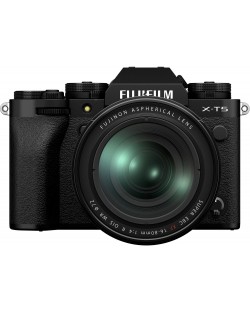 Безогледален фотоапарат Fujifilm - X-T5, 16-80mm, Black