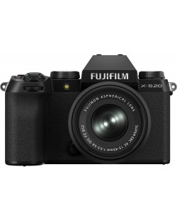 Безогледален фотоапарат Fujifilm - X-S20, XC 15-45mm, f/3.5-5.6 OIS PZ