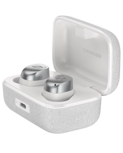 Безжични слушалки Sennheiser - MOMENTUM True Wireless 4, ANC, White Silver