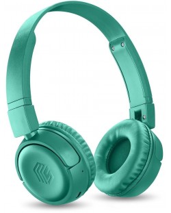 Безжични слушалки Cellularline - Music Sound Vibed, зелени