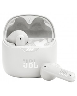 Безжични слушалки JBL - Tune Flex, TWS, ANC, бели