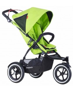 Бебешка количка за едно или породени деца Phil & Teds - Sport V5, Зелена