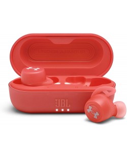 Безжични слушалки JBL - UA Streak, TWS, червени