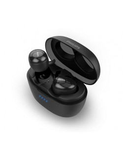 Безжични слушалки с микрофон Philips - TAT3215, TWS, черни