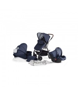 Бебешка количка KinderKraft Moov - Синя