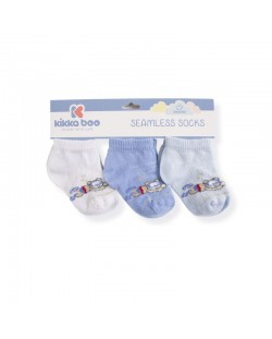 Бебешки къси чорапи KikkaBoo Diver - Памучни, 2-3 години, сини