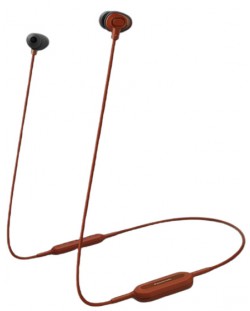 Безжични слушалки с микрофон Panasonic - RP-NJ310BE-R, червени