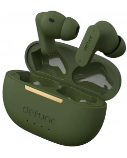 Безжични слушалки Defunc - TRUE ANC, TWS, зелени
