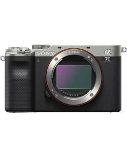 Безогледален фотоапарат Sony - Alpha 7C, 24.2MPx, Silver