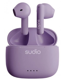 Безжични слушалки Sudio - A1, TWS, лилави