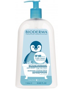 Bioderma ABC Derm Подхранващ измивен крем Cold-Cream lavante, 1000 ml