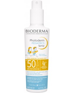 Bioderma Photoderm Слънцезащитен спрей Pediatrics, SPF 50+, 200 ml