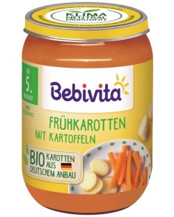 Био ястие Bebivita - Бейби моркови с картофи, 190 g