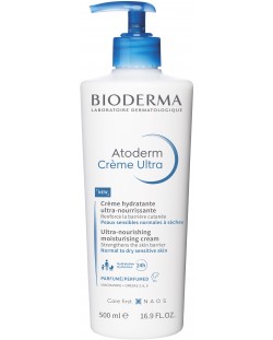 Bioderma Atoderm Успокояващ крем за лице и тяло Ultra, с аромат, 500 ml