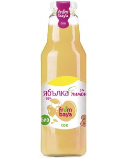 Био сок Frumbaya - Ябълка и лимон, 750 ml