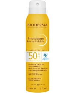 Bioderma Photoderm Слънцезащитен прозрачен спрей Brume Invisible, SPF50+, 150 ml