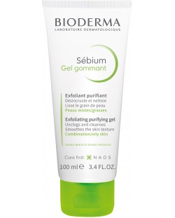 Bioderma Sébium Почистващ и ексфолиращ гел, 100 ml