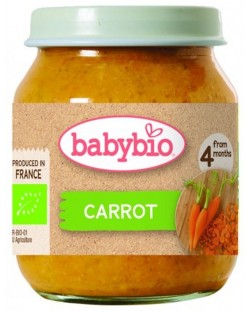 Био зеленчуково пюре Babybio - Моркови, 130 g