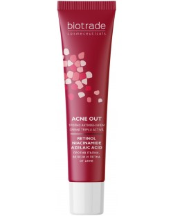 Biotrade Acne Out Тройно активен крем против пъпки и белези от акне, 30 ml