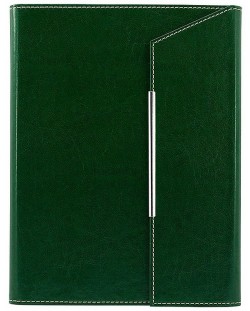 Бизнес папка с похлупак Lemax Novaskin - Зелена, А5