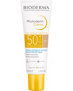 Bioderma Photoderm Тониран слънцезащитен крем, светъл, SPF 50+, 40 ml