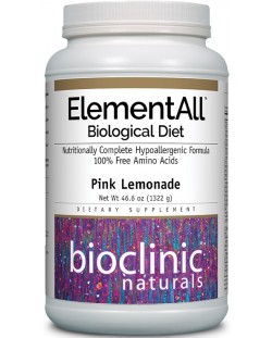 Bioclinic Naturals ElementAll Biological Diet, розова лимонада, 1322 g, Natural Factors