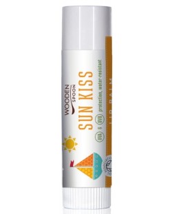 Wooden Spoon Био балсам за устни Sun Kiss, 4.3 ml