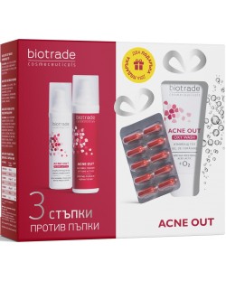 Biotrade Acne Out Подаръчен комплект, 4 части (Лимитирано)