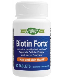 Biotin Forte, 60 таблетки, Nature’s Way