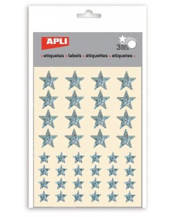 Комплект стикери Apli - Звездички, звезден прах, 3 листа