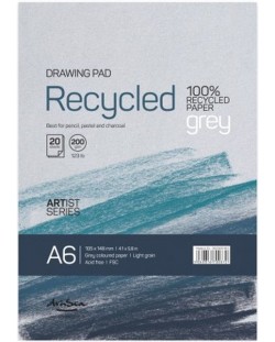 Блокче за рисуване Drasca - Recycled, 20 листа, А6