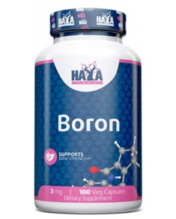 Boron, 3 mg, 100 капсули, Haya Labs