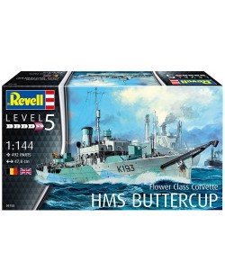 Сглобяем модел Revell - Военен кораб Flower Class Corvette HMS Buttercup (05158)