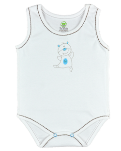 Боди тип потник For Babies - Мече, 6-12 месеца