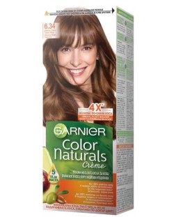 Garnier Color Naturals Crème Боя за коса, Златисто медено тъмно русо, 6.34