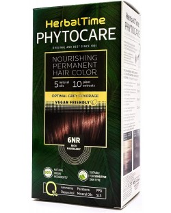 Herbal Time Phytocare Боя за коса, Наситен махагон, 6NR