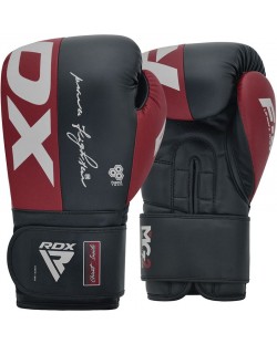 Боксови ръкавици RDX - REX F4, тъмночервени/черни